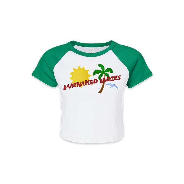 TROPICAL WHITE /KELLY WOMEN'S RAGLAN