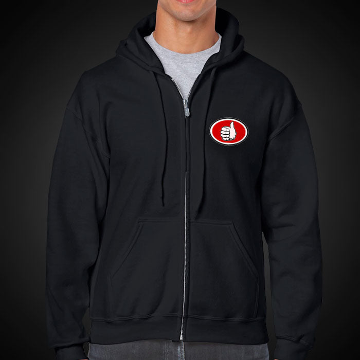 Thumbs-up-_Zip-hoodie-model-